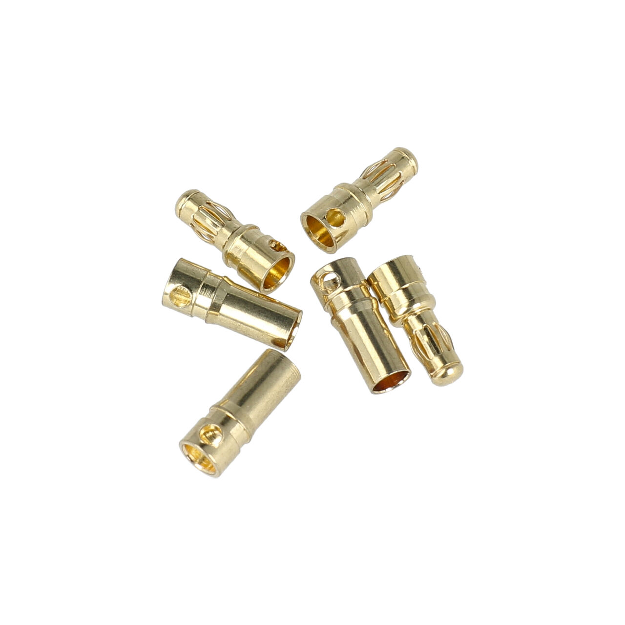 DC Buchse Stecker 2 Paar 3,5mm Goldstecker Für RC – 4 Stecker + Buchse, Bis 30A, Für ESC Und Motoren 4 Pol Stecker Für ESC Motor