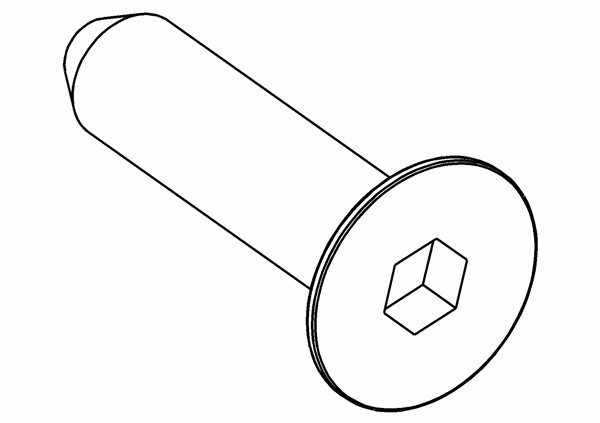 Senkkopf Innensechskantschraube M6x25 mm