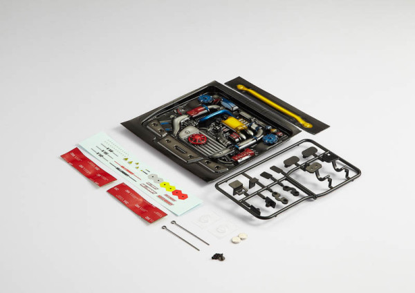 Killerbody Motor Attrappe aus Lexan Type-E lackiert