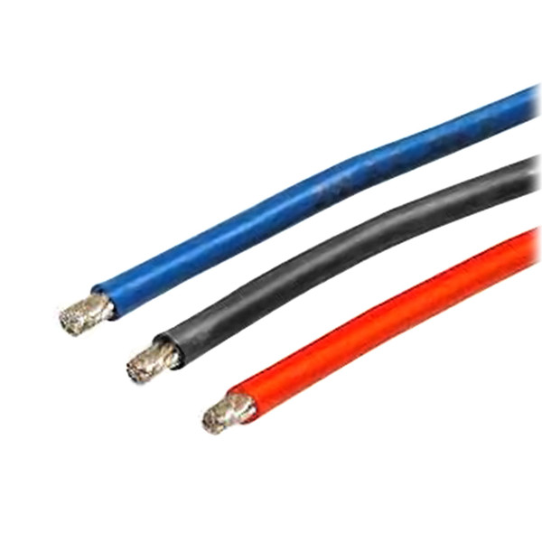 Robitronic Silikonkabel Rot/Schwarz/Blau 4,0mm2 je 30cm