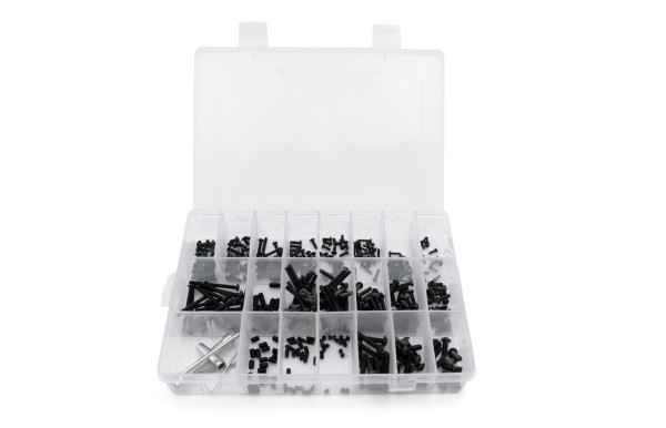 Modster screws set hexagon round head 395 pcs with storage box