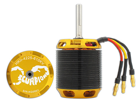 Scorpion HKII-4225-610KV Scorpion Motor (6mm Welle)