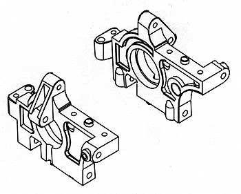 Robitronic Front Bulkheads (1 Set L&R) ETC,NTC