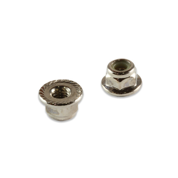 PR Racing M4 Flanged & Knurled Locknut*6pcs