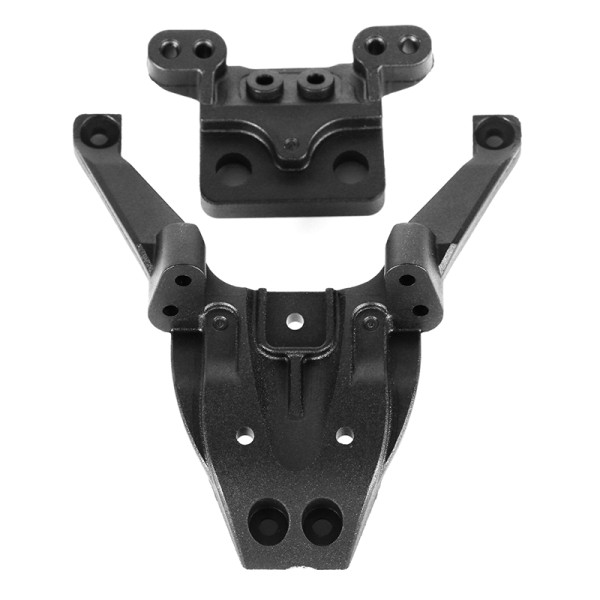LC Racing Dämpferbrücke und Getriebeabdeckung