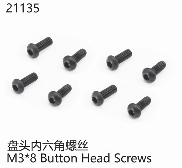 Yikong Rundkopfschraube M3x8mm
