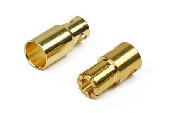 Modster Goldkontaktstecker 6mm 1 Paar