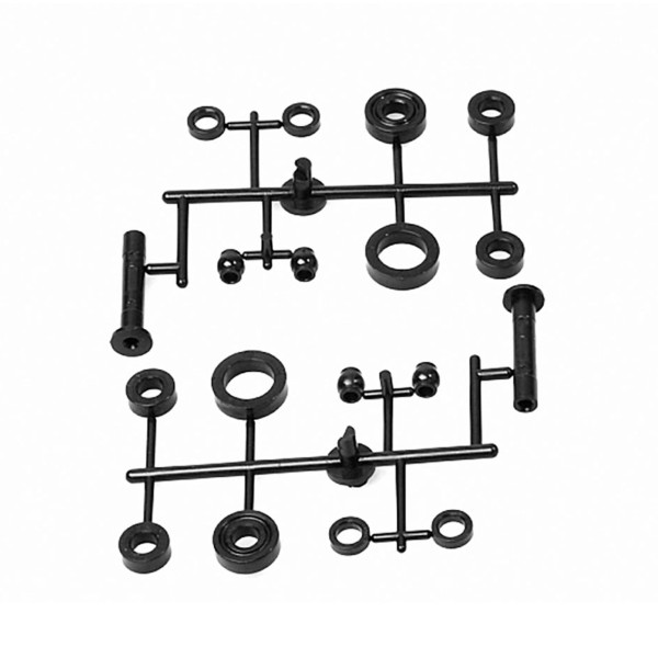 PR Racing Steering Post 27.5mm(2pcs)+Shock Ball(4pcs)+5x8x2.5mm POM (4