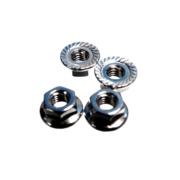 HoBao NUT M4 WITH FLANGE, 4PCS