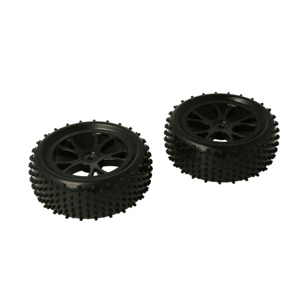 Modster tyres/rims 1/10 buggy front 2 pcs