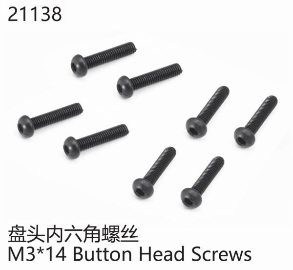 Yikong Button Head Screw M3x14mm