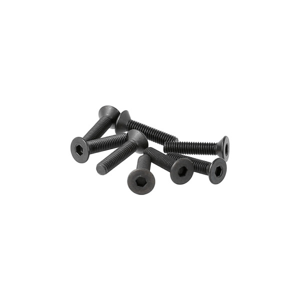 PR Racing Flat Head Screws M3x14mm 8pcs