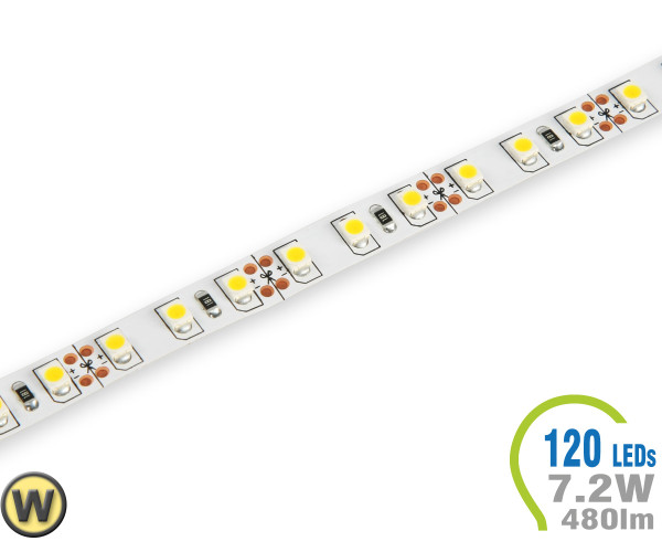 V-TAC LED Strip 480 lm/m - 120 LEDs Warm White Non-waterproof