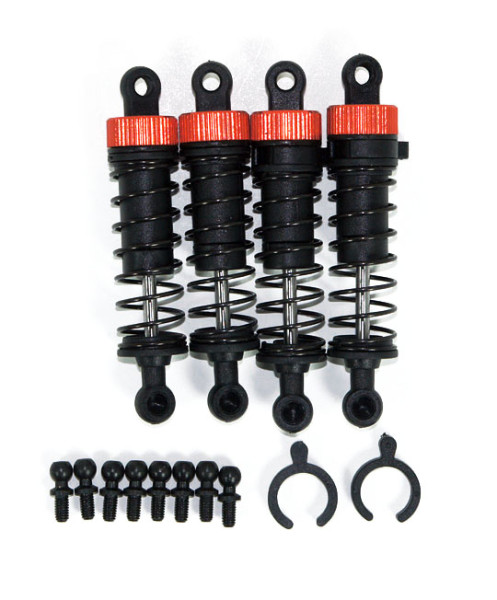 Helion Front & Rear Shock Set With Ball Studs (Animus SC/TR)