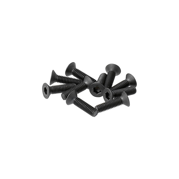 PR Racing Flat Head Screws M2.6x10mm (10pcs)