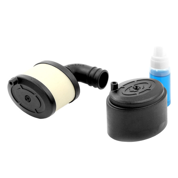 Robitronic Flacher Luftfilter mit Regenschutz 1/8 inklusive Öl Set