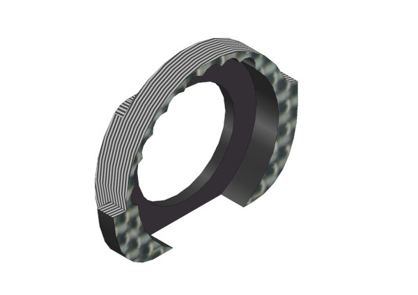 KM 4mm Rear Carbon Belt Adjust Bearing Hub Holder Right