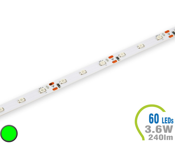 V-TAC LED Strip 240 lm/m - 60LEDs Green Non-waterproof