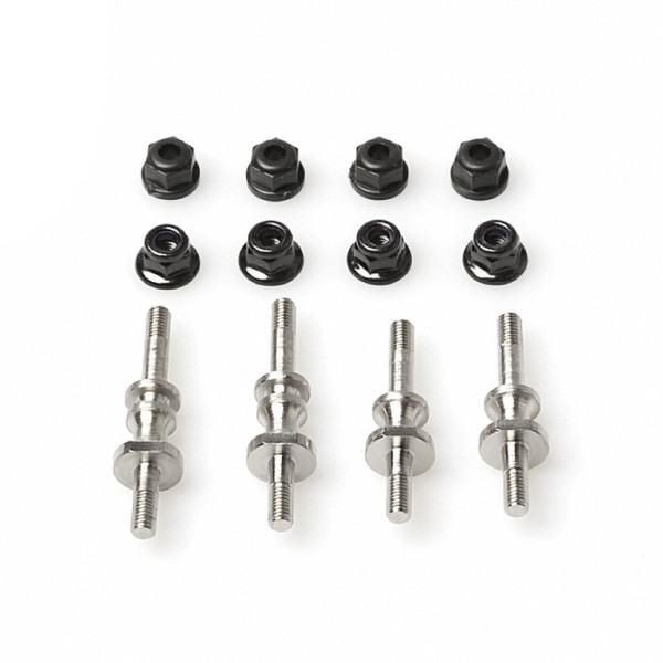 PR Racing front Rear Steel Shock Stand off Set