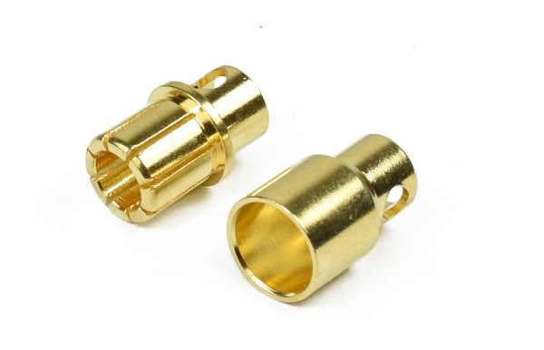 Goldkontaktstecker 8mm