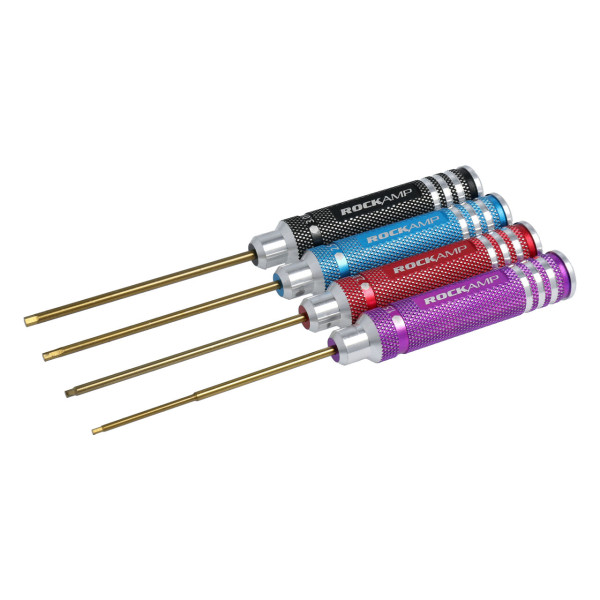 Rockamp Set Innensechskant 1.5 / 2.0 / 2.5 / 3.0mm HSS Titan beschic