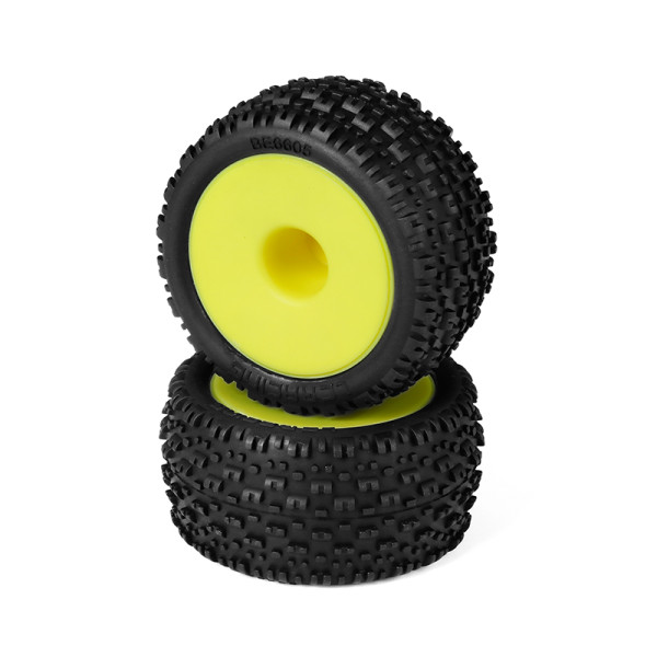 LC Racing Jetgo Stadium Truck Front Tires Pre-Mounted 2pcs 12mm Hex (5