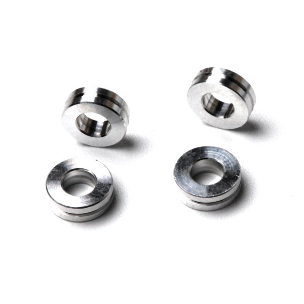 PR Racing Silver Aluminum Spacer -3x6.0x2mm (4)