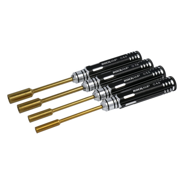 Rockamp Set Steckschlüssel 4.0 / 5.5 / 7.0 / 8.0mm HSS Titan beschic