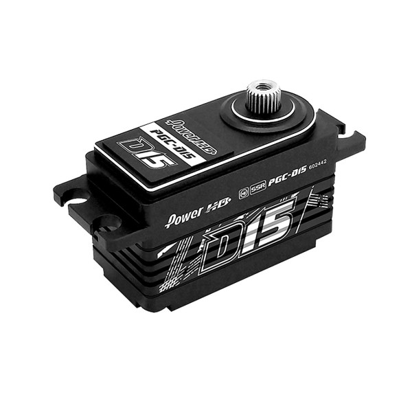 Power HD D15 Schwarz HV CNC Coreless Digital Servo 16.5KG/0.095sec@7.