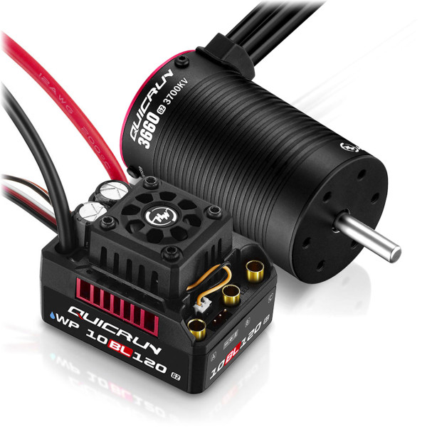 Hobbywing Combo WP10BL120G2 mit 3660SL-3700kV-G2 Sensorless