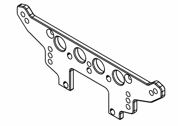 MCD Racing Stoßdämpferbrücke XS5 FT Hinten