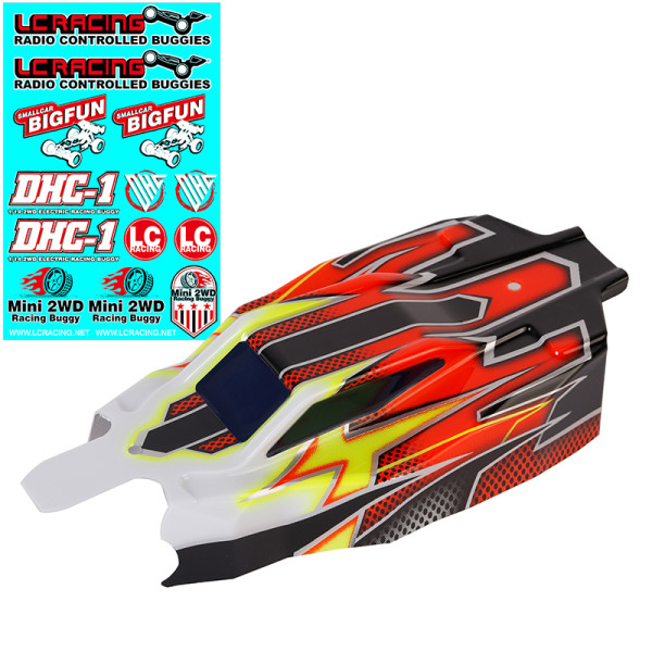 LC Racing BHC-1 Body, Prepainted Black BHC1