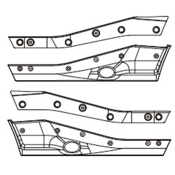 MJX Left and right side skirts