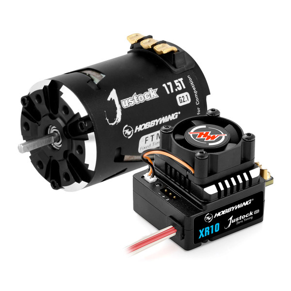Hobbywing Xerun Justock Combo G3S mit 17.5 Turn 2450kV für 1:10 Stock