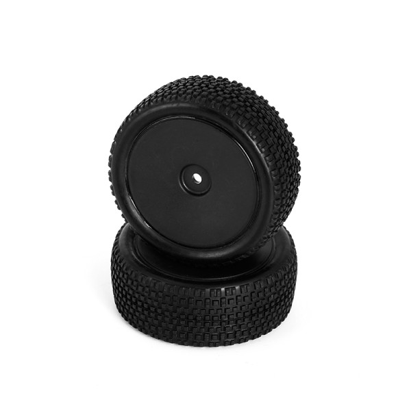 LC Racing Reifen/Felgen All Terrain Buggy vorne montiert 12mm schwarz