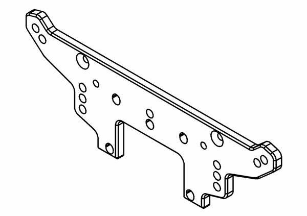 MCD Racing Stoßdämpferbrücke XS5 Competition Hinten
