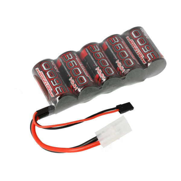 Robitronic NiMH Battery 3600mAh, 5 cells Sub-C for RX 1:5