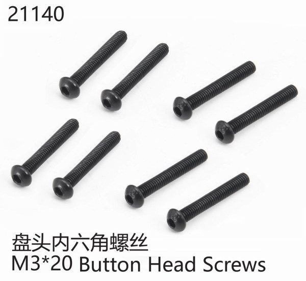 Yikong Rundkopfschraube M3x20mm