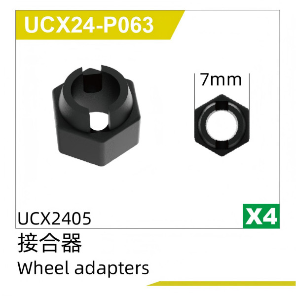 UDI R/C Wheel adapters (4pcs) UCX2405 & UCX2405PRO