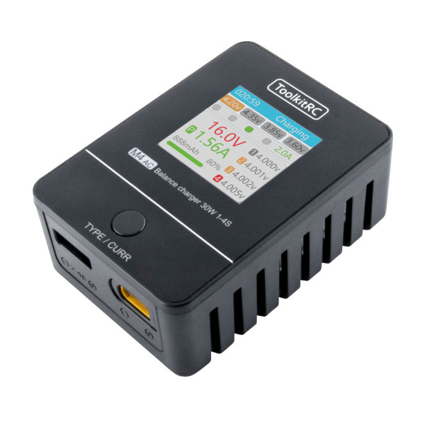 ToolkitRC M4AC XT60 LiPo 1-4S 2.5A Ladegerät AC