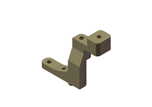 KM Aluminium Radio Plate Mount Right