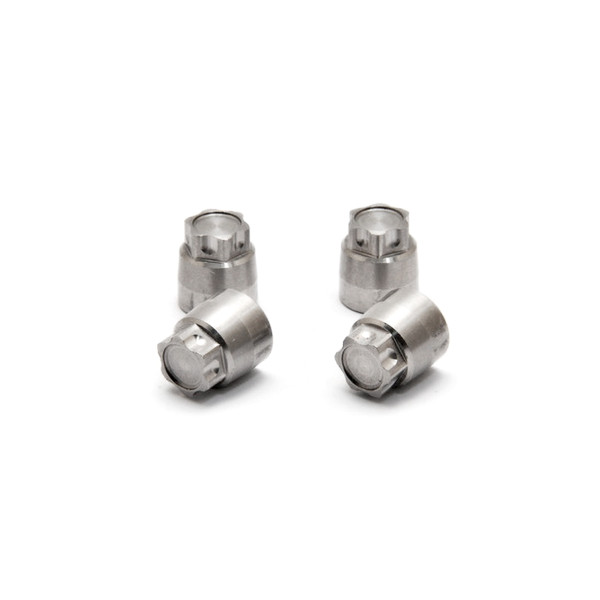 Hobao CNC Alu. Flange Nuts For Wheel (4mm), 4 Pcs