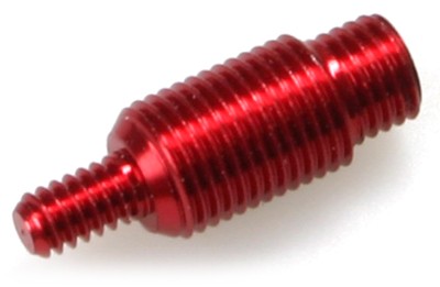 Stoßdämpfer-Zylinder Aluminium rot eloxiert