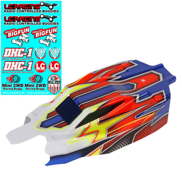 LC Racing BHC-1 Body, Prepainted Blue BHC1