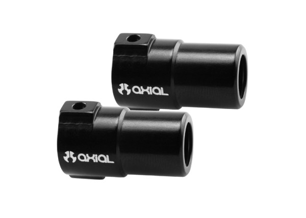 Axial XR10 Aluminum Straight Axle Adapters (Black) (2pcs)