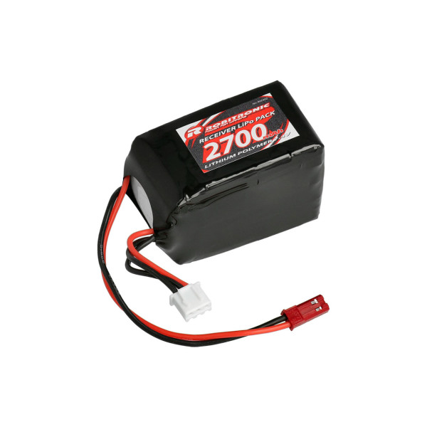Robitronic LiPo Battery 2700mAh 2S 2/3A Hump Size for RX