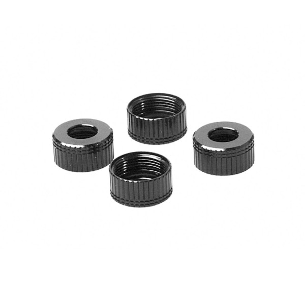 PR Racing Lower Shock Seal Cap+0.5mm- Black V4 (4)