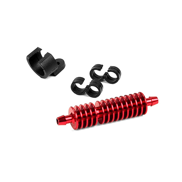 Robitronic Sprit Kühler Rot (inkl. Halter & 2x Clips)