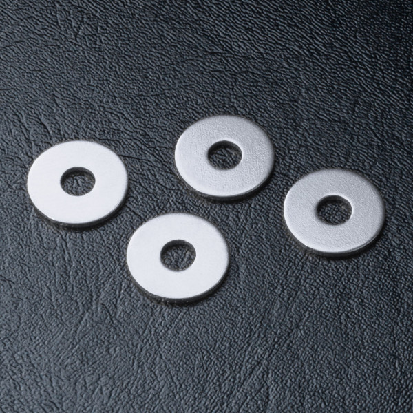 MST-Racing Radmitnehmer Distanzscheibe Alu 1.0mm silber (4 Stück)