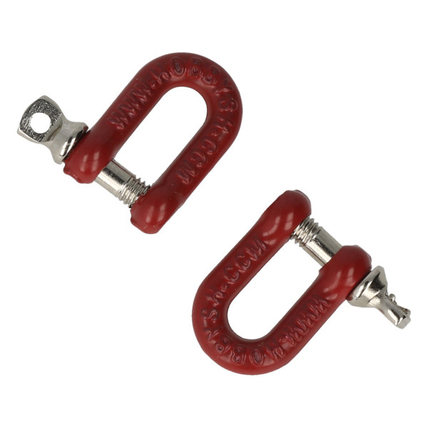 Robitronic Schäkel gerade mit Kragenbolzen (2 Stück)